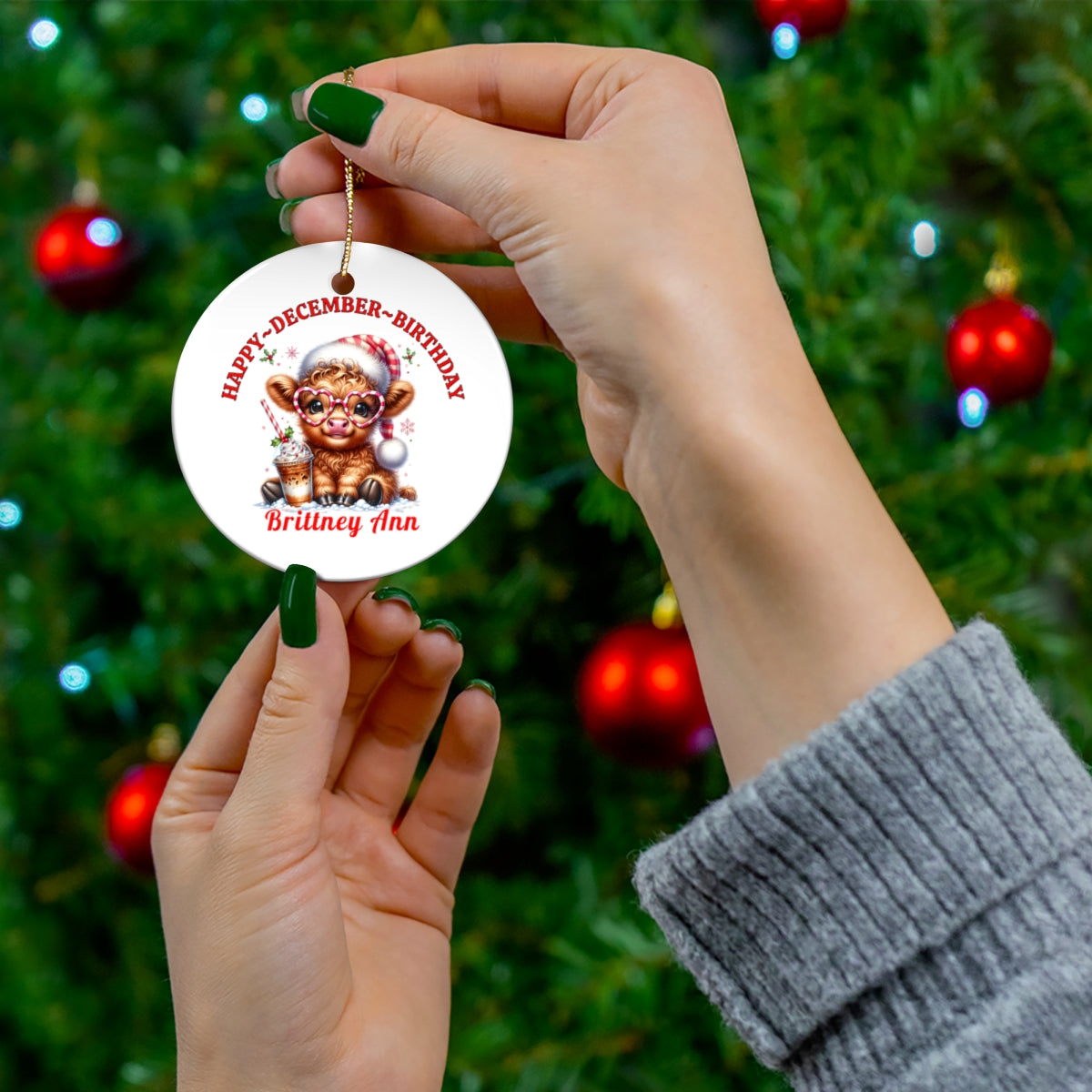 Happy December Birthday-Ornament