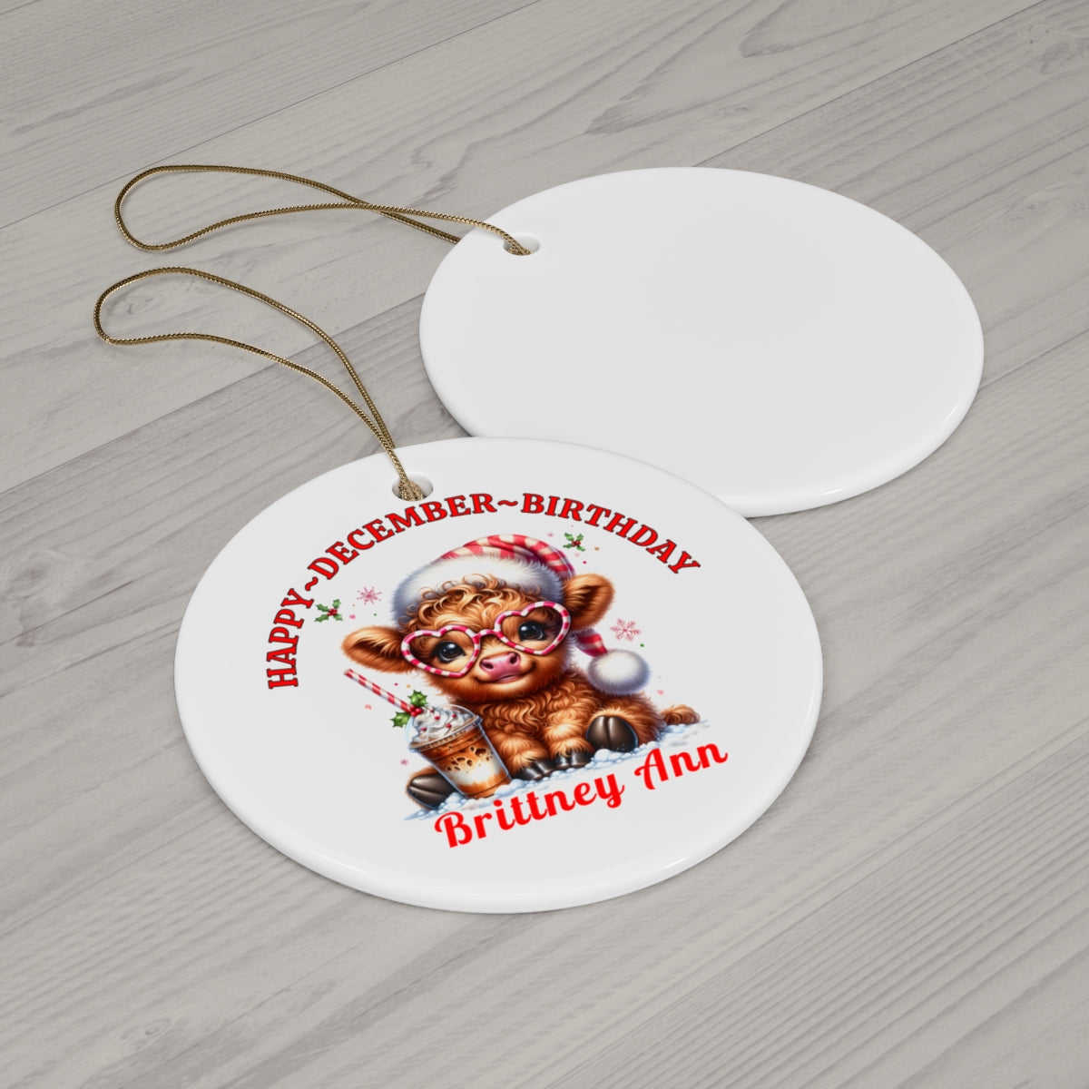 Happy December Birthday-Ornament
