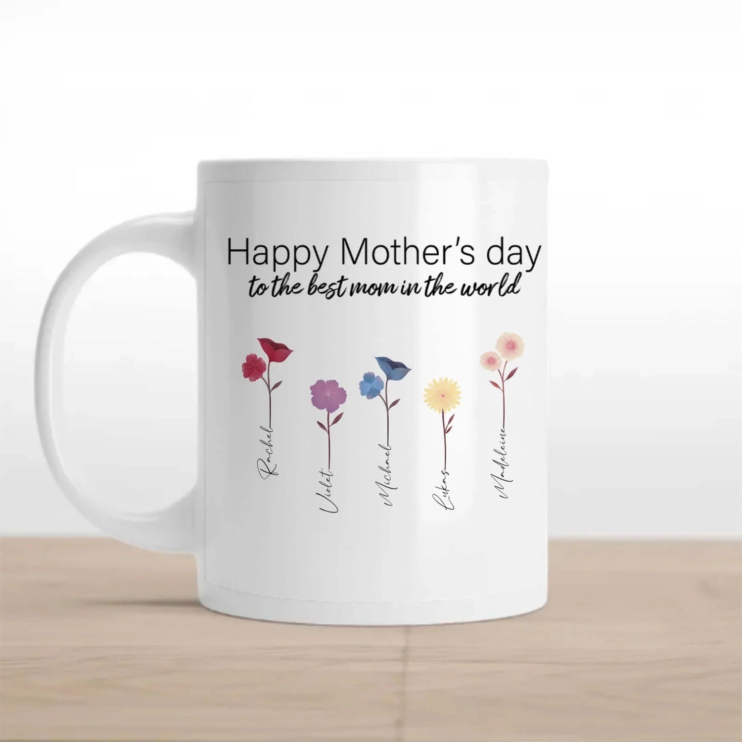 Ceramic personalized printed coffee mug for mothers day 