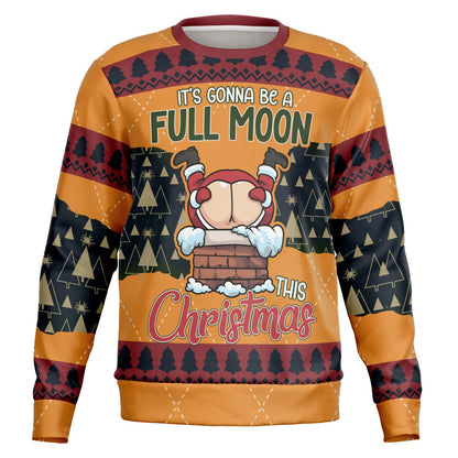 “Full Moon This Christmas” Funny Holiday Sweat