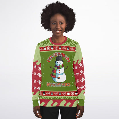 Can Somebody Blow My Nose Snowman Sweatshirt