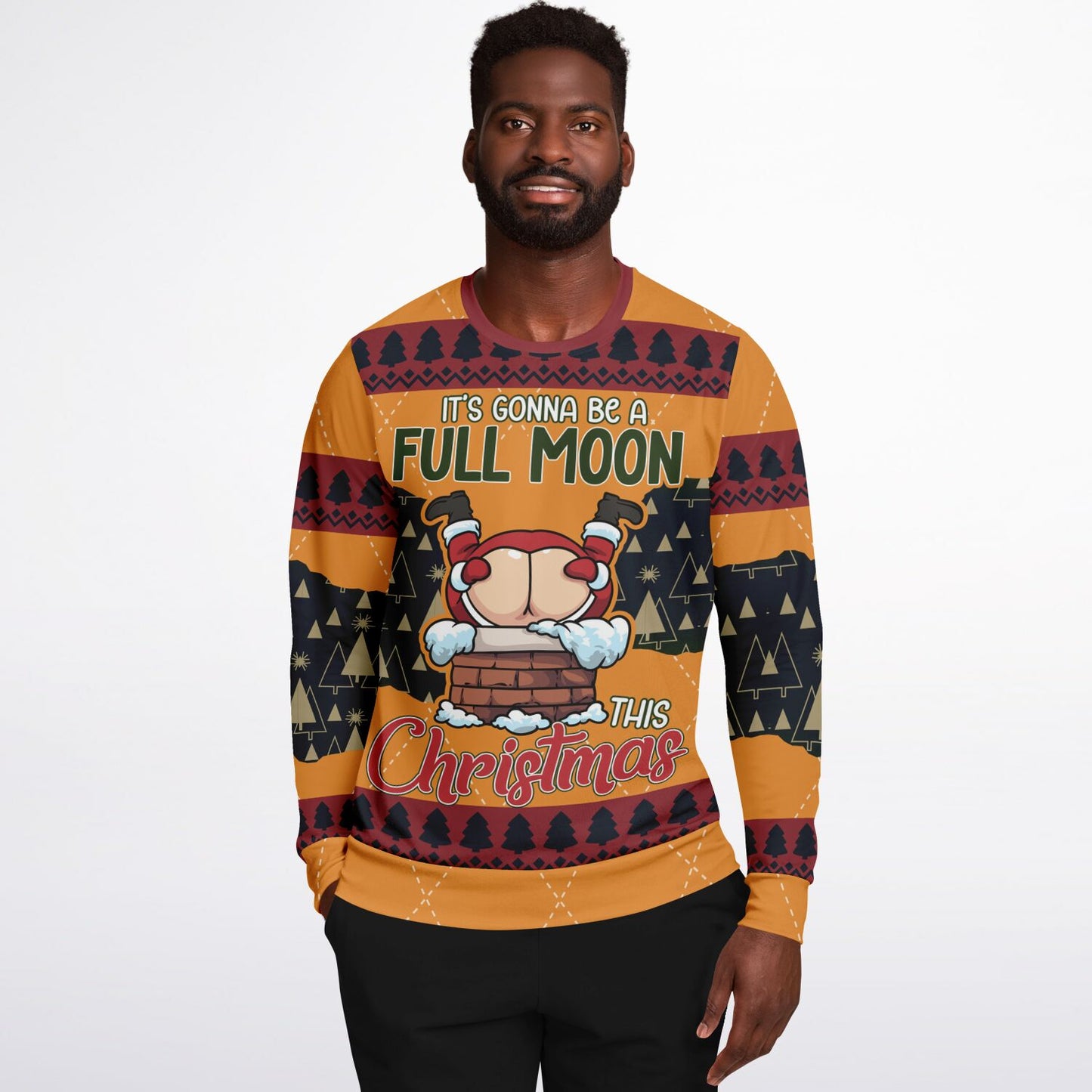 “Full Moon This Christmas” Funny Holiday Sweat