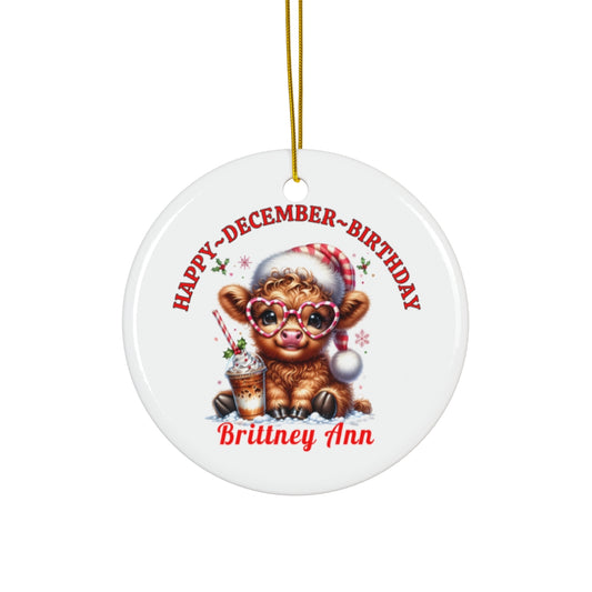 Happy December Birthday-Ornament