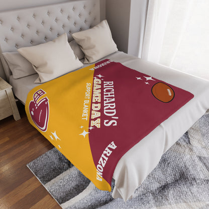 Custom Minky Throw Blanket - All 32 Pro Football Team Colors | Pick Your City | Giftable